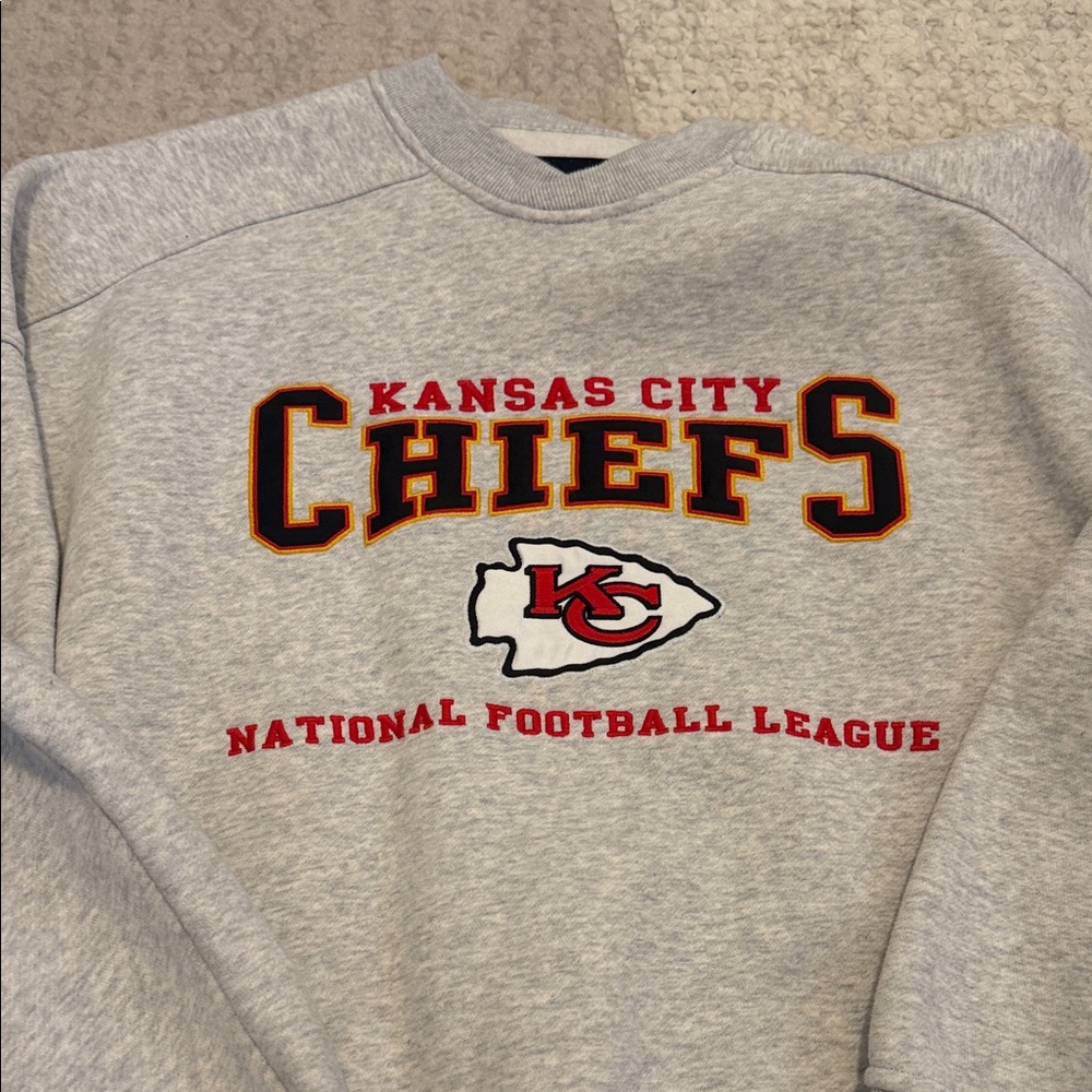 Abercrombie Kansas City Chiefs NFL Gray Sweatshirt Size large